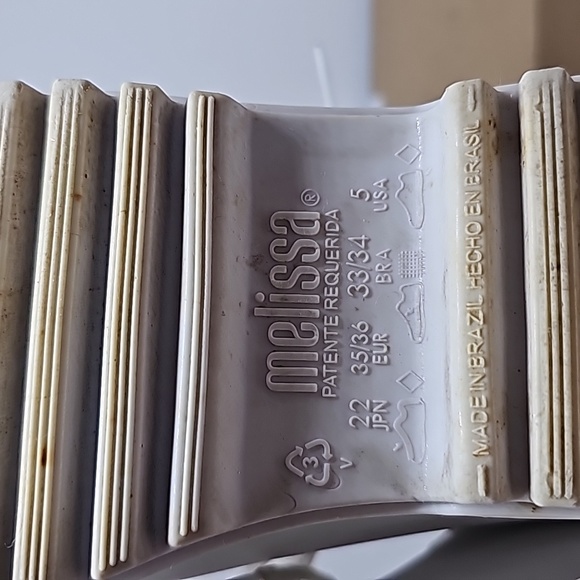 Melissa Ares White Jelly Combat Ankle Boots in Women's Size 5 - Picture 5 of 10